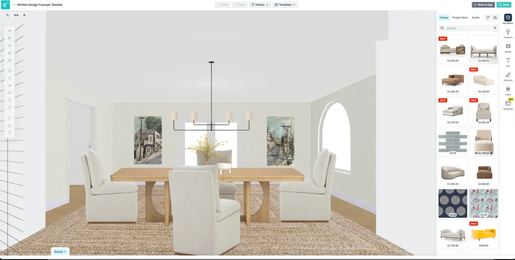 interior design mood board